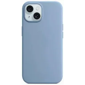 Чехол Apple iPhone 15 Plus Silicon Case, Winter Blue, голубой